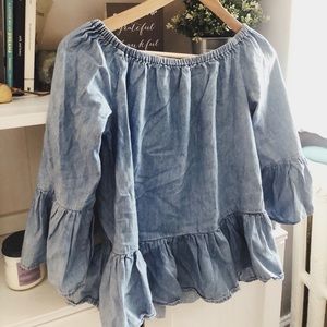 off the shoulder shirt